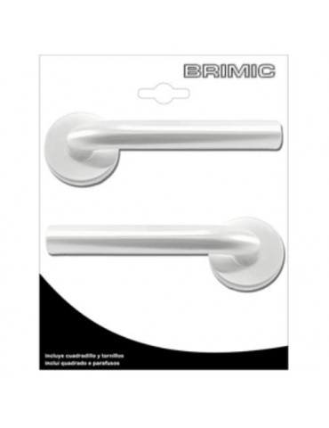 JUEGO ROSETA L CURVA 575 BLANCO INOX (BL.) 17243