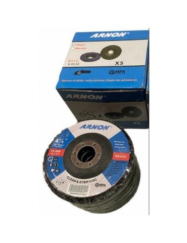 DISCO DECAPAR NYLON 115X22 NEGRO DUREZA ALTA ARNON