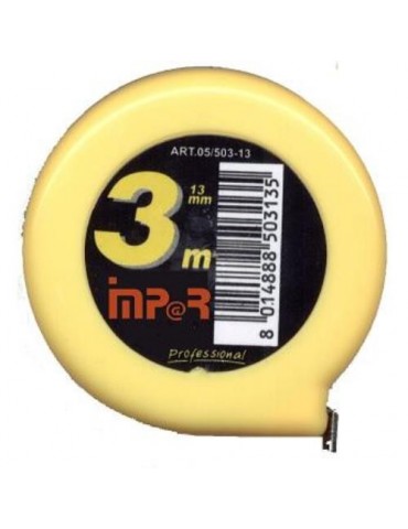 FLEXOMETRO REDONDO ABS 3X13 AMARILLO