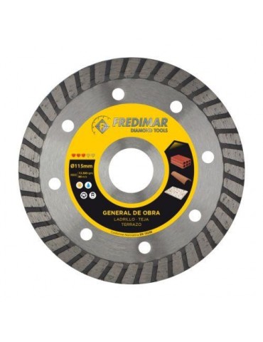 DISCO UNIVERSAL 115MM TURBO RAPID CUT ALTURA 10MM