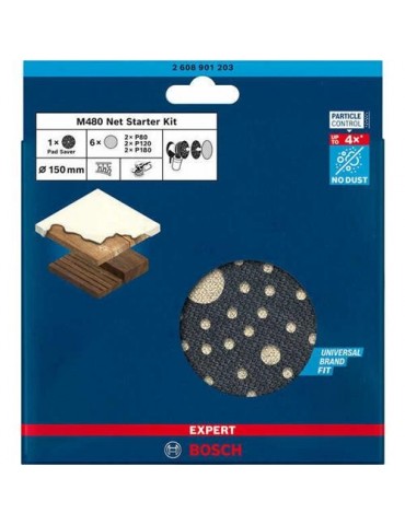 KIT EXPERT M480 LIJADORAS EXCENTRICAS 150 MM, 7 UD