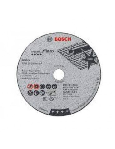 SET 5 DISCOS CORTE RECTO INOX EXPERT 76X10X1MM