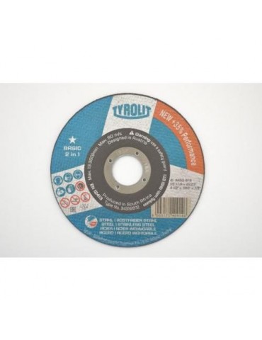 DISCO CORTE BASIC ACERO/INOX 41C 115X1.6X22.23