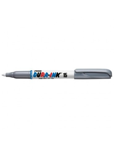 ROTULADOR PUNTA FINA DURA-INK 15 PLATA