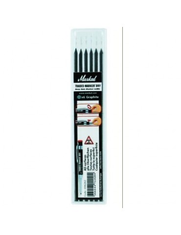 MINAS DE RECAMBIO TRADES-MARKER DRY (X6 GRAFITO)