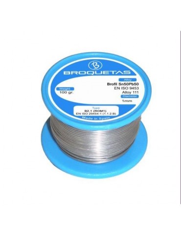 HILO SOLDAR BROFIL 50SN/50PB Ø1MM.100GR.C/FLUX