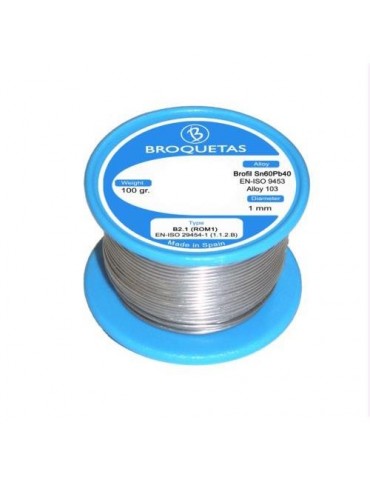 HILO SOLDAR BROFIL 60SN/40PB Ø1MM.100GR.C/FLUX