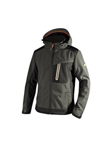 CHAQUETA SOFTSHELL TECH CARBON ASPHALT, T- XL