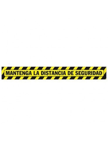 SEÑALIZACION SUELO MANTENGA DISTANCIA 64X7.5CM