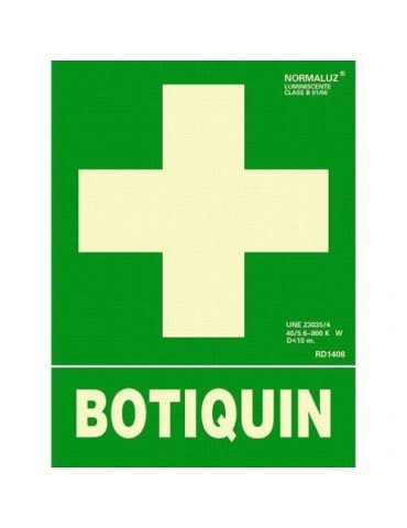 CARTEL PVC 40X30 SERIGRAFIADO BOTIQUIN