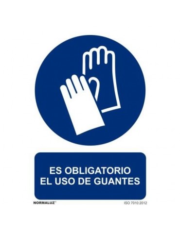 SEÑAL USO OBLIGATORIO GUANTES
