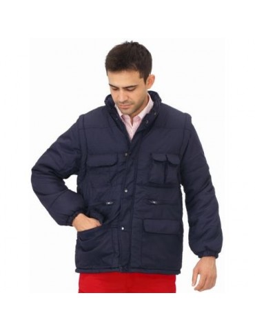 CHAQUETA ACOLCHADA M/DESMONTABLE 1026-AZ. MARINO M