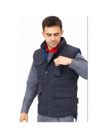 CHALECO MULTIBOLSILLOS FORRO POLAR 1020AM- M