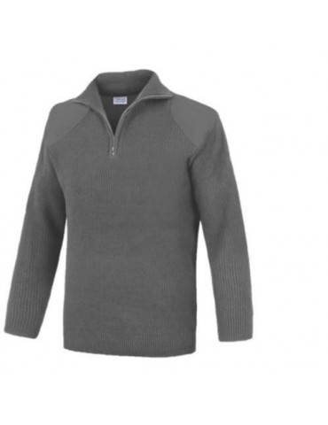 JERSEY CUELLO ALTO C/CREMALLERA GRIS JCC200GR- L