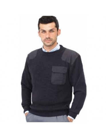 JERSEY CUELLO REDONDO BOLSILLO/REFUERZO S